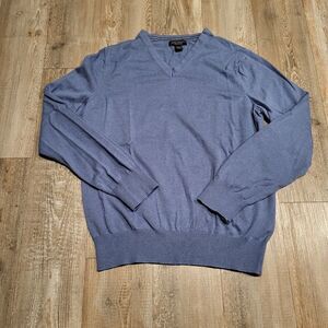Banana Republic Luxury Blend Silk V Neck Light Weight Sweater Men's Size Large